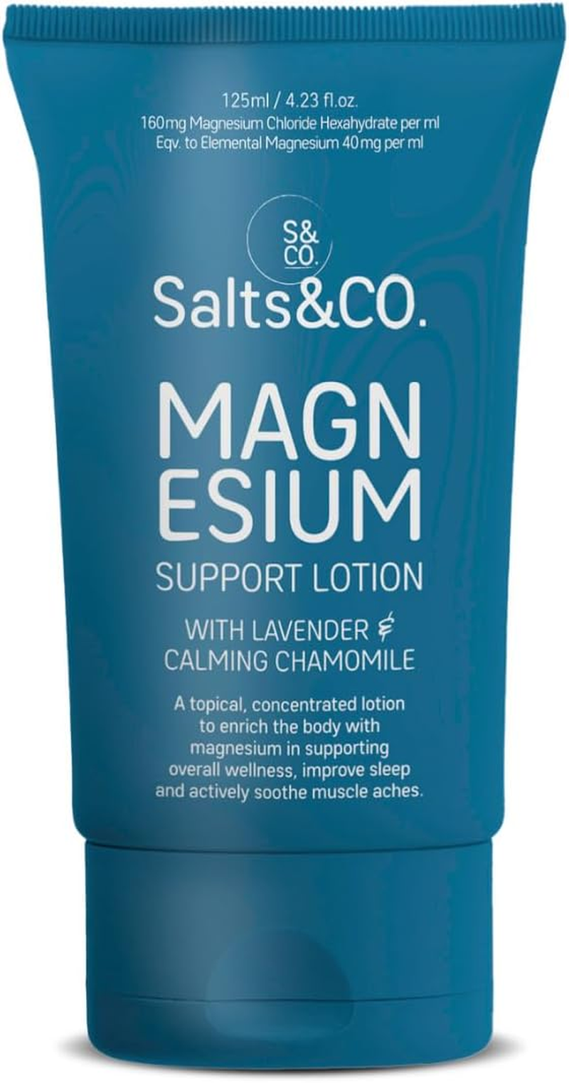 Salts & Co. Magnesium Support Lotion, 125Ml - with Lavender & Calming Chamomile