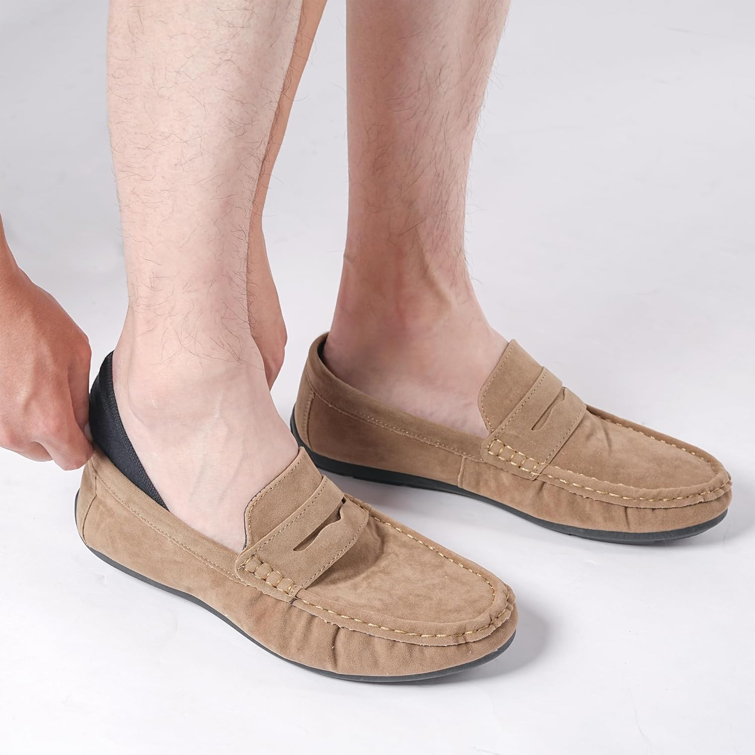 No Show Socks Mens 9-12/6-8, 6Pairs Invisible Socks Men Low Cut Liner Socks Multipack Hidden in Shoe Footsies for Loafer Summer image number 5