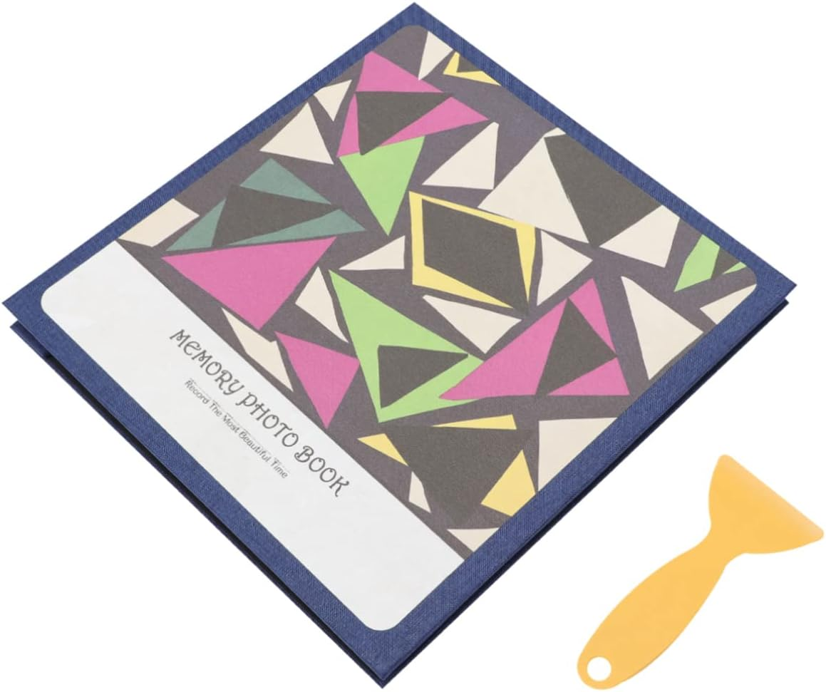 1Pc Retro Photo Album Book Large Capacity Self Adhesive Scrapbook for DIY Memories for Weddings Birthdays and Graduations Handmade with Thick Cardboard