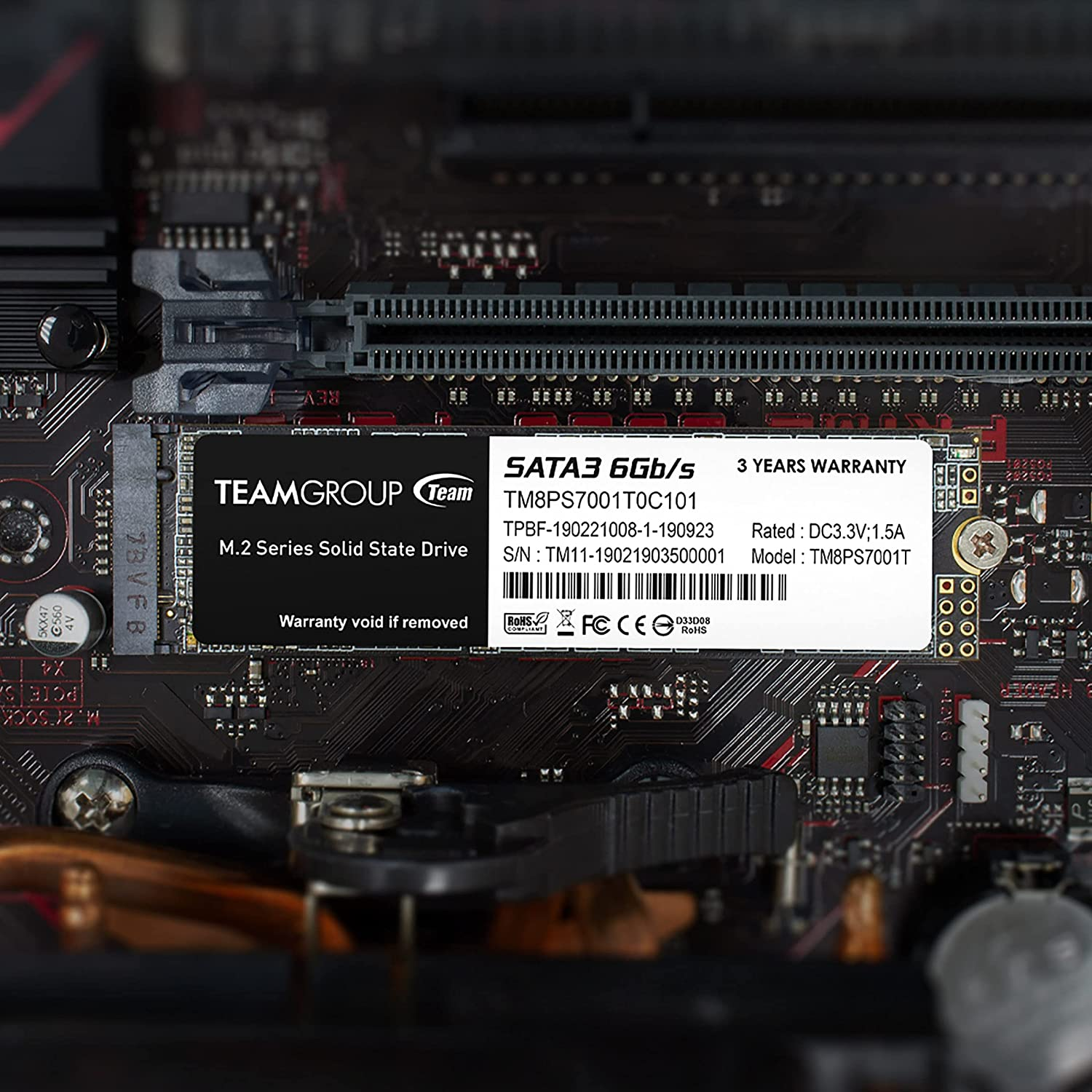 TEAMGROUP MS30 256GB with SLC Cache 3D NAND TLC M.2 2280 SATA III 6Gb/S Internal Solid State Drive SSD (Read/Write Speed up to 500/400 Mb/S) Compatible with Laptop & PC Desktop TM8PS7256G0C101 image number 3