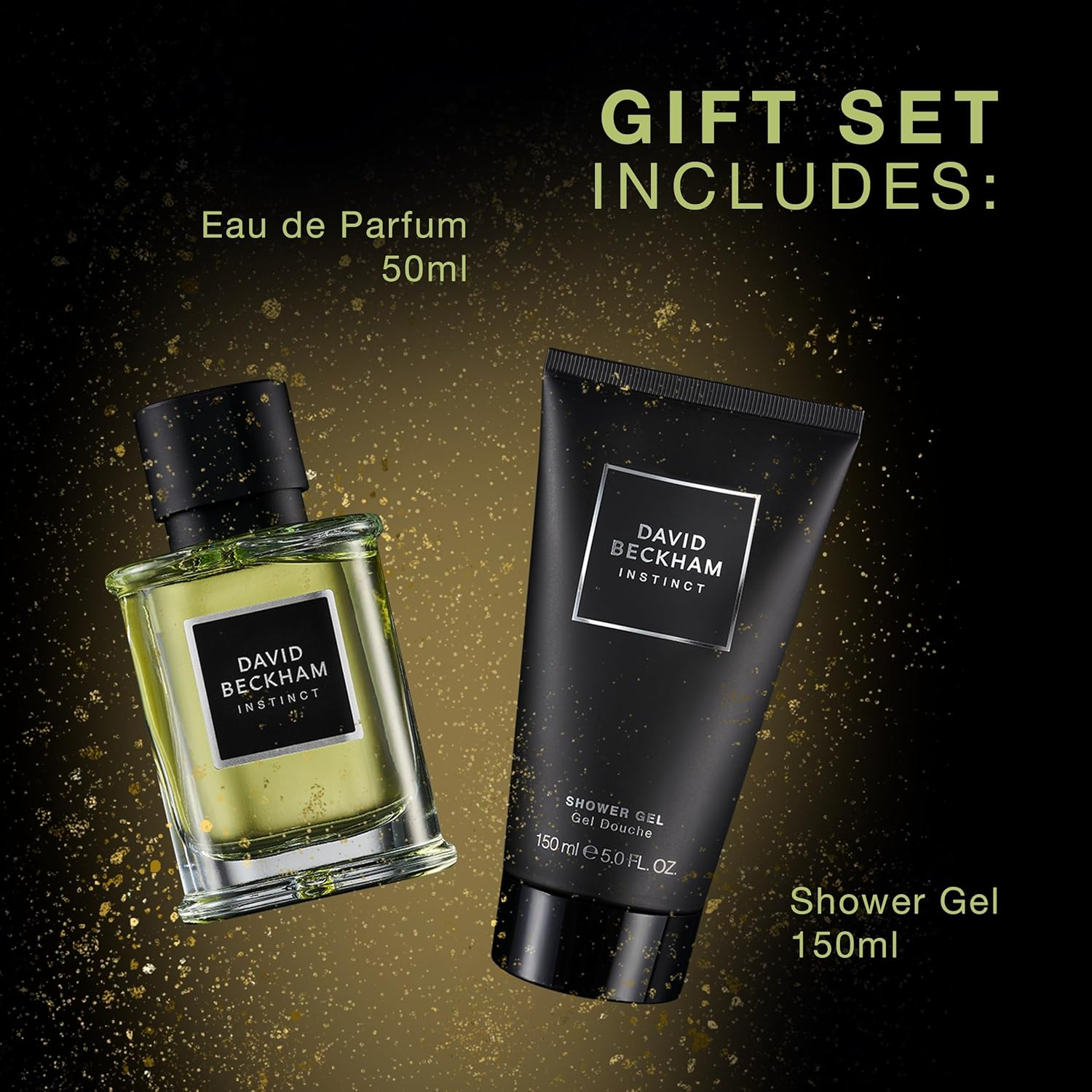 David Beckham Instinct Eau De Parfum & Shower Gel Gift Set for Him, Captivating Foug&egrave;re Citrus Perfume, 50Ml & 150Ml image number 4