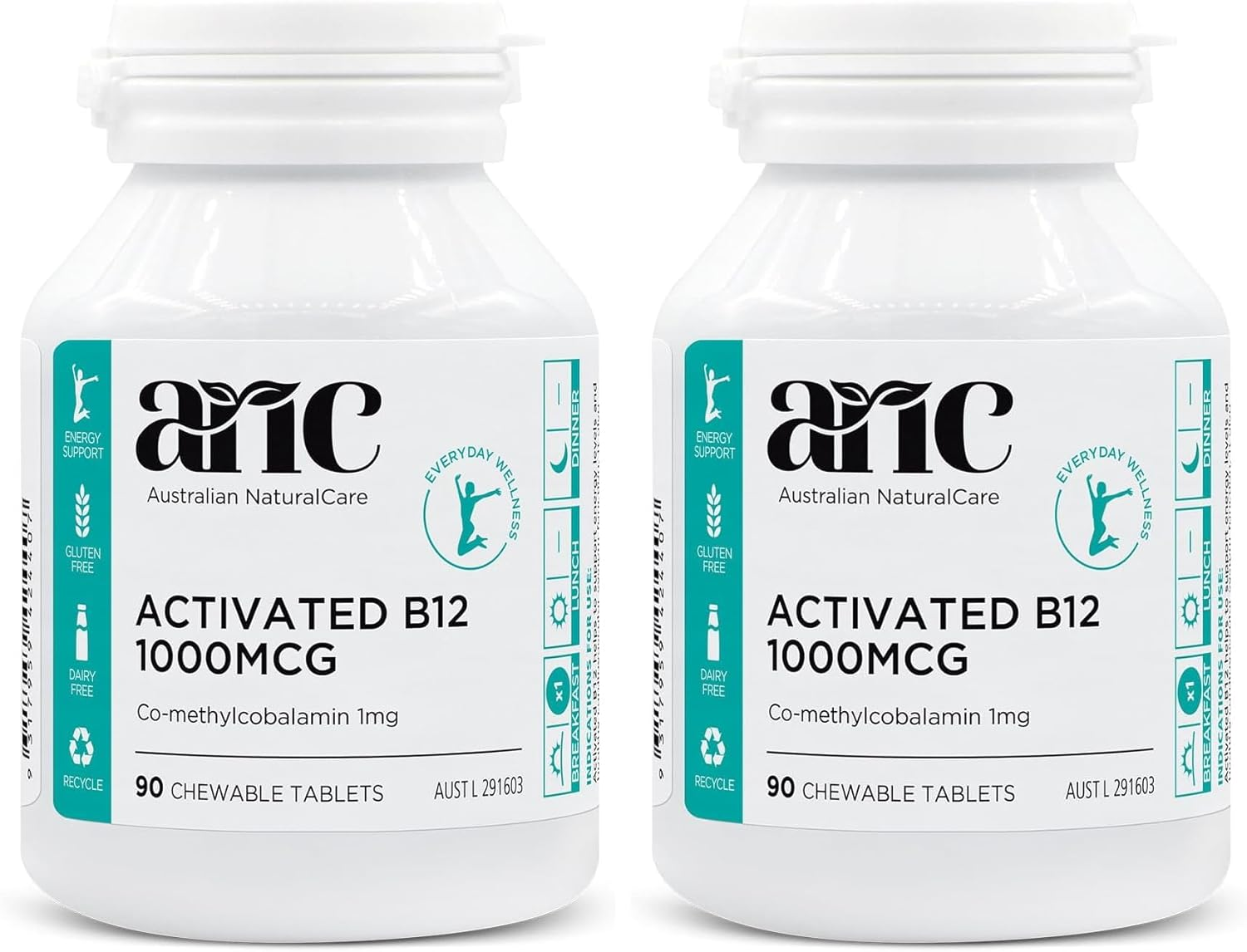 Australian Naturalcare - Everyday Health - 1000Mcg Activated B12 Tablets (90 Count) image number 2