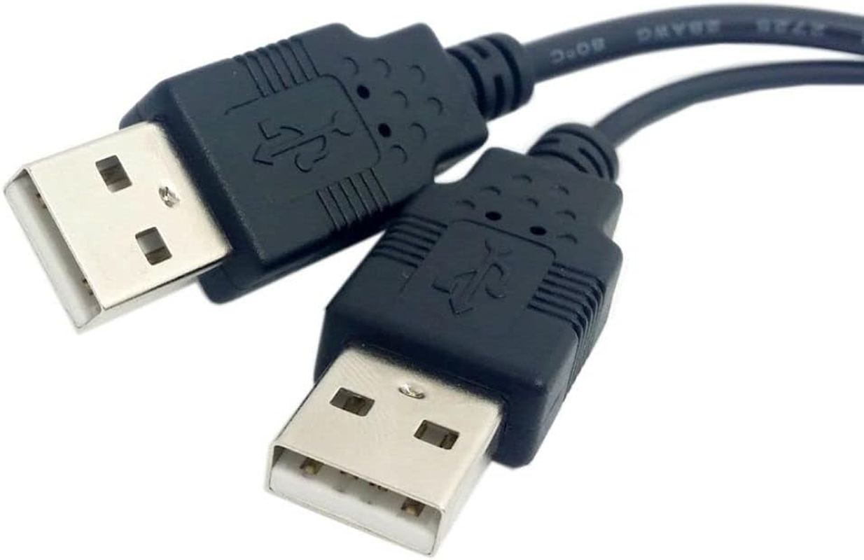 CY USB 2.0 Type a Female to Dual Type a Male Extra Power Data Y Cable for 2.5" Hard Disk image number 6
