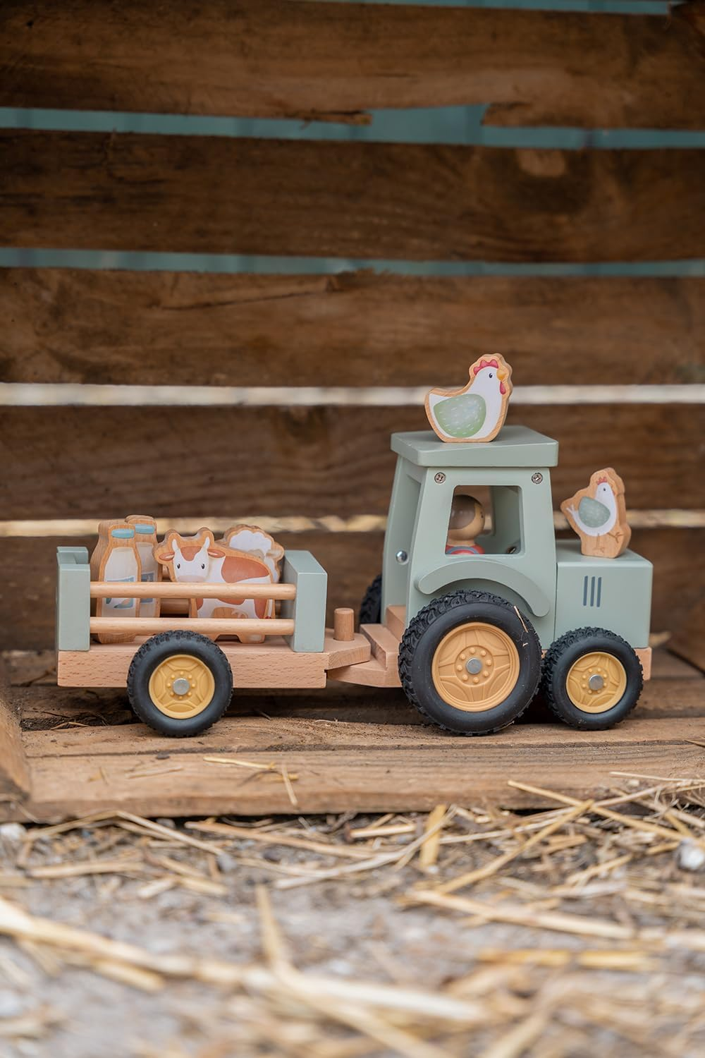 Little Dutch Little Farm Tractor with Trailer image number 5