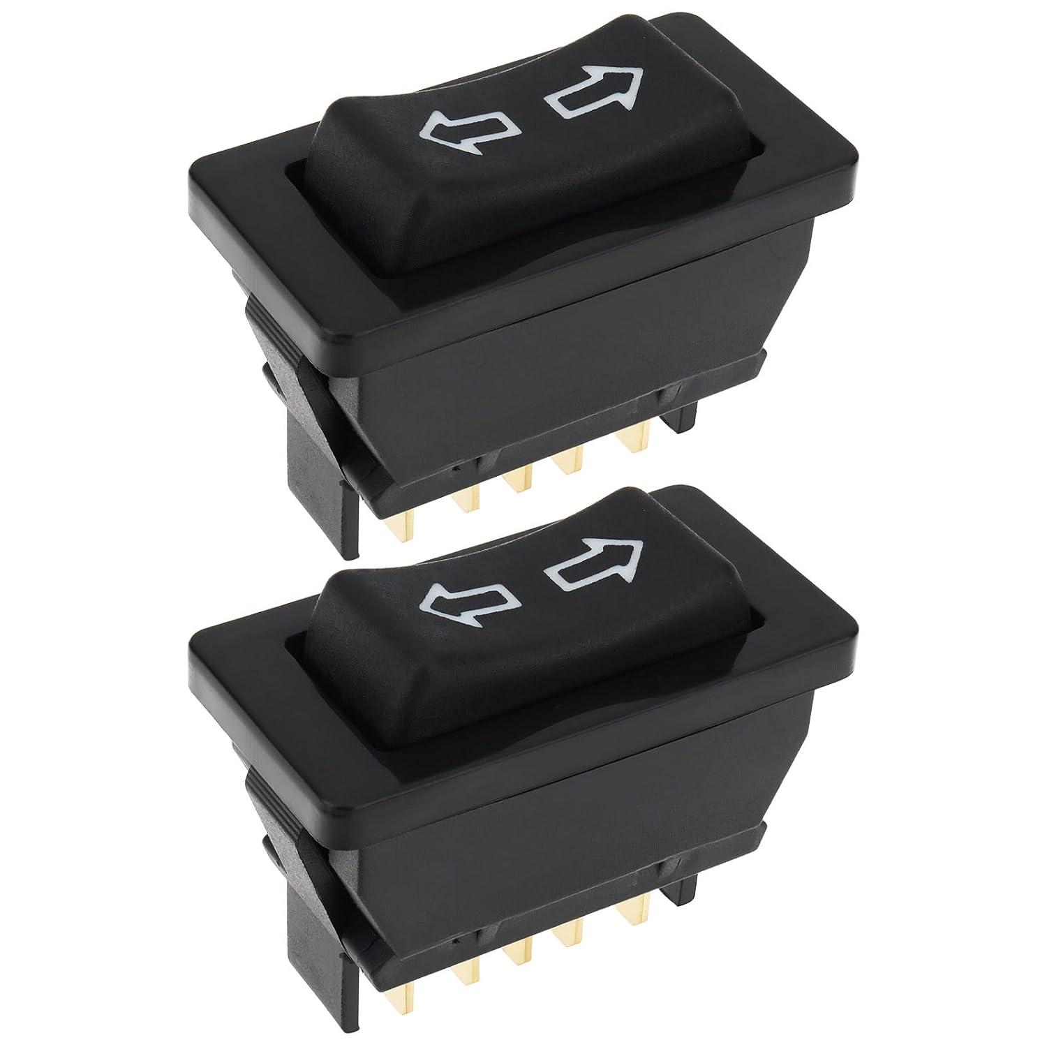 Ecsing 2Pcs 5Pin Car Electric Window Lift Switch PRC5255 12V 20A Compatible with Land Rover Discovery image number 1