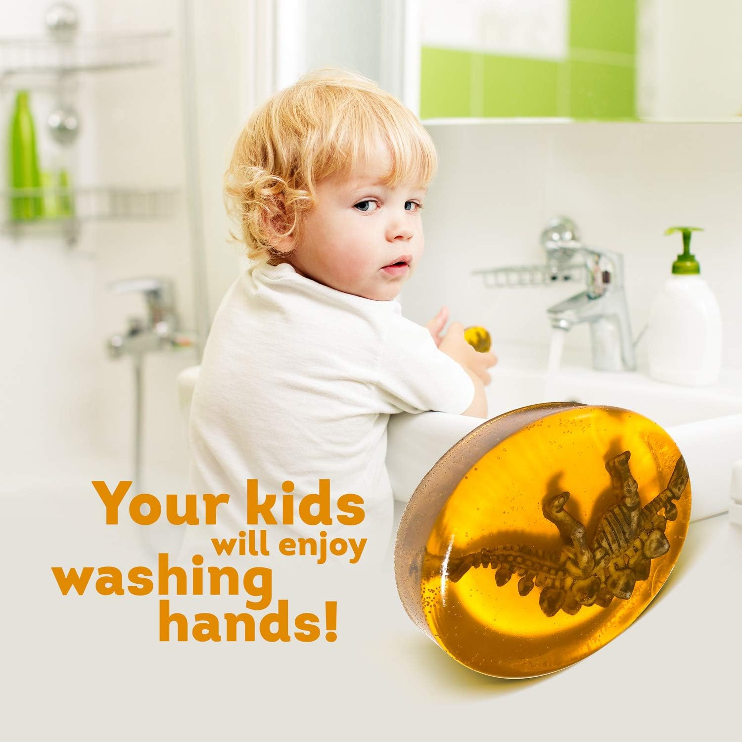 Relaxcation Natural Soap Bar for Kids with Toys inside | Surprise Toy inside the Bar | Made in USA from Safe Ingredients | Kid'S Favorite Everyday Routin (Fossil Toy) image number 3