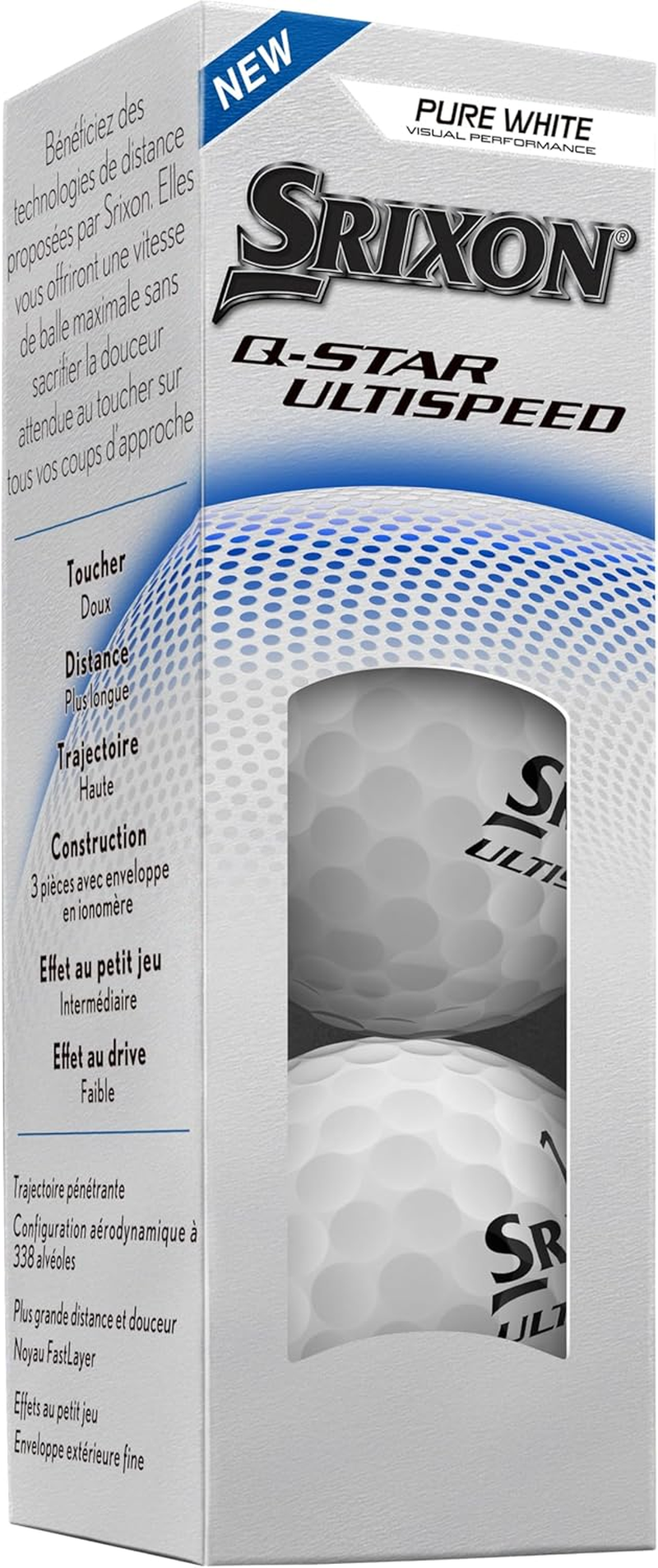 Srixon Q-Star Ultispeed Golf Balls - White image number 6