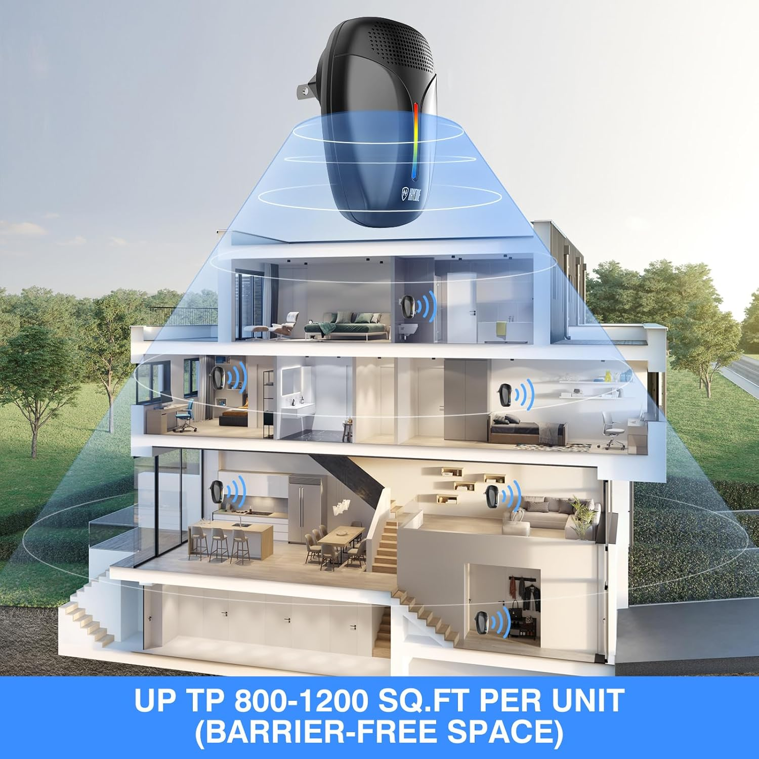 2023 Upgraded Version Ultrasonic Pest Repeller, Indoor Ultrasonic Repellent for Cockroach, Rodent, Mouse, Insect, Mosquito, Mice, Spider, Ant, Electronic Pest Control, image number 6