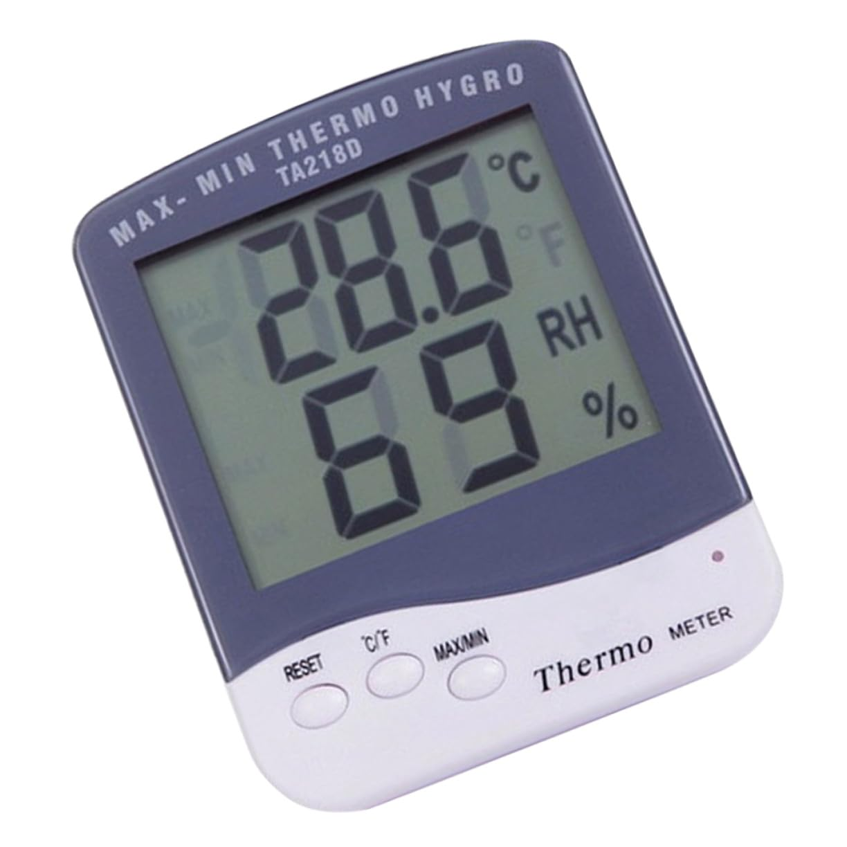 Outanaya Digital Indoor Humidity and Temperature Large LCD Display Hygrometer Thermometer C with Max Memory Easy Operation Portable Moisture Gauge without Battery White image number 2