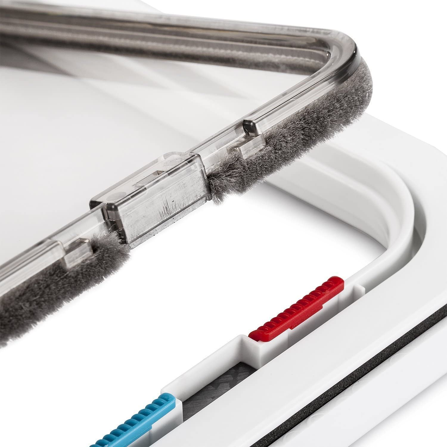 Cat Door Depets, 4 Way Lock Cat Flap Door, White Pet Hole for Doggie Cats, Medium Size 19Cm X 20Cm X 5.1Cm image number 1