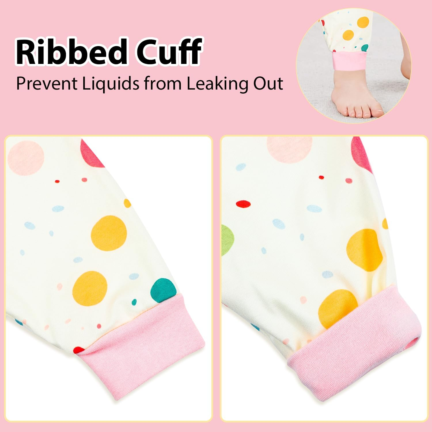 Moomoo Baby Diaper Pants for Potty Training Leakproof Toddler Training Underwear for Baby Girl Boy 2-9T image number 3