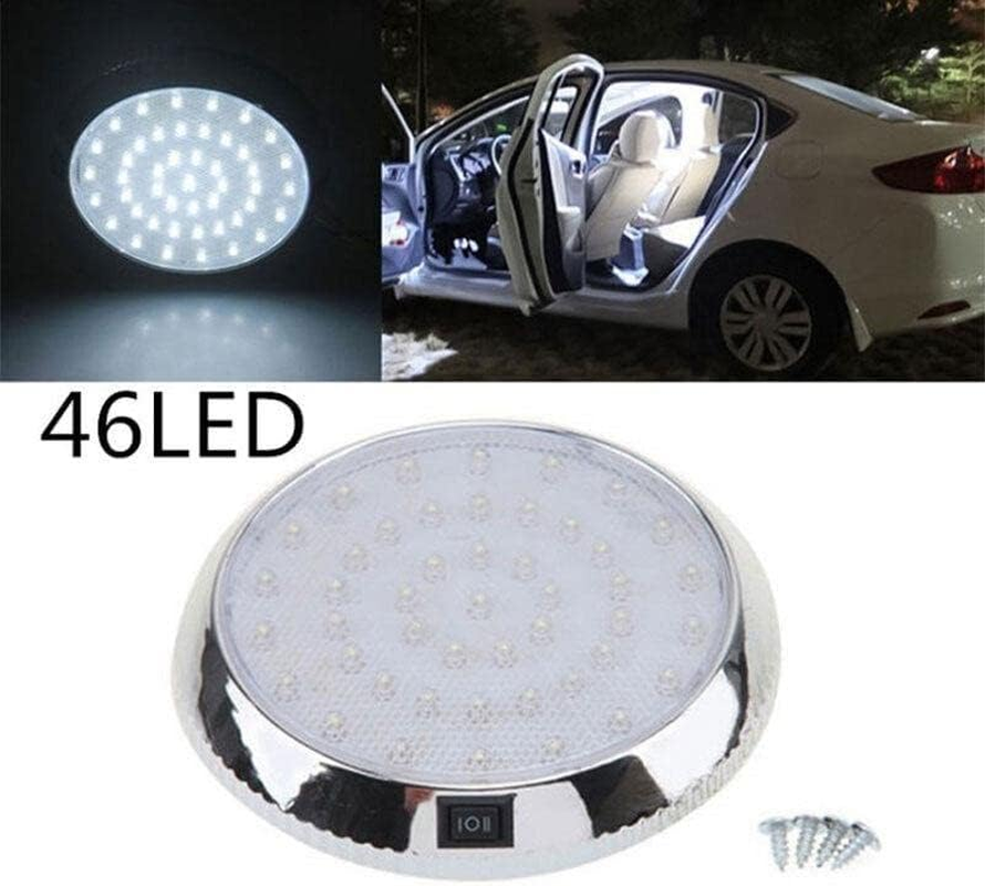 AIMALL 46-LED 12V Interior Roof Ceiling Light for Caravan, Boat, Truck, Car Dome Cabin Light with Bright White Illumination 5 Inch image number 2