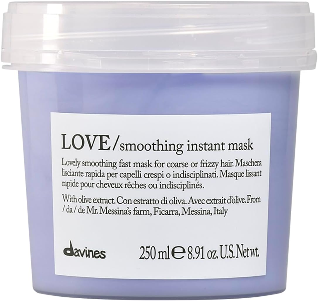 Davines LOVE Smoothing Instant Mask, Anti-Frizz Action for Sleek and Smooth Results, 8.45 Fl. Oz. image number 1