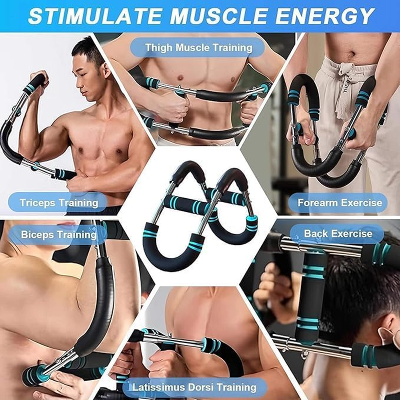 WADY Twister Arm Trainer, Adjustable Resistance Twister Arm Exerciser, Portable Chest Arm Muscle Exerciser for Men & Women, Detachable Power Twister Bar for Home Workout Equipment image number 4