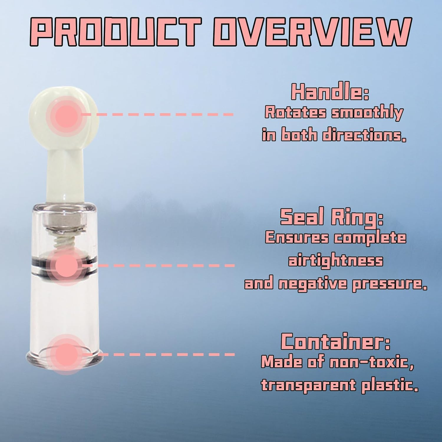 Nipple Suckers for Women White 2Piece Set Extreme Buzz BDSM Sucker Pump SM Play Fetish Pleasure Enhancement Couples Erotic Small image number 5