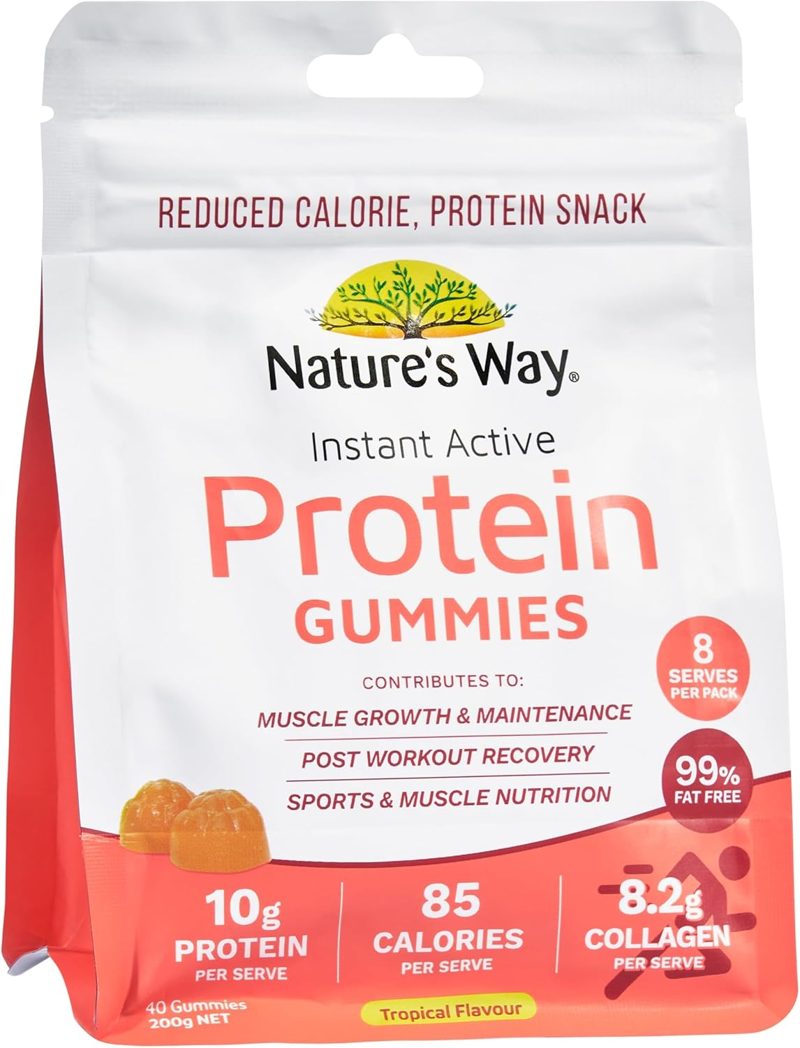 Nature'S Way Instant Active Tropical Protein 40 Gummies