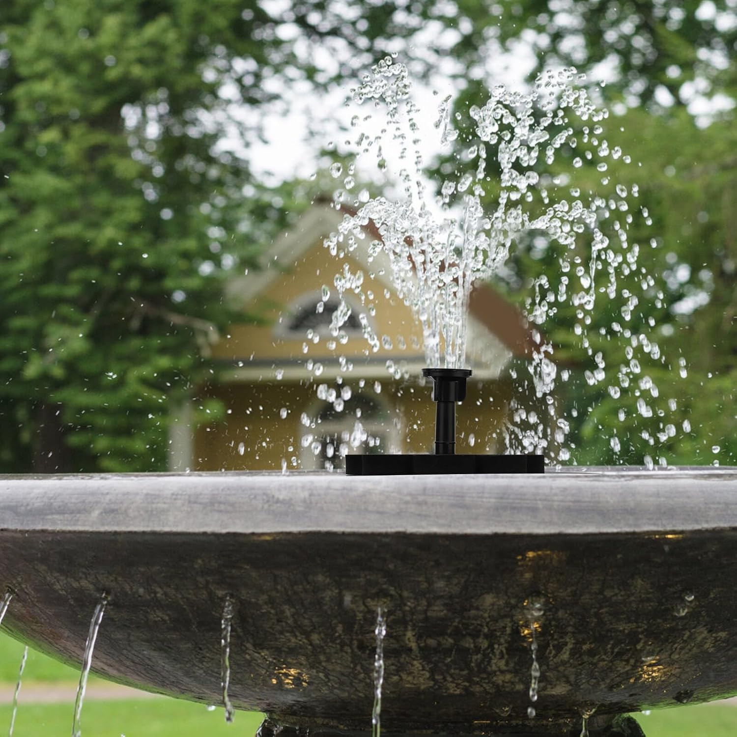 Solar Miniature Floating Fountain Solar Powered Water Pump for Outdoor Garden Bird Bath Easy-Install for Lawn and Water Circulation image number 4