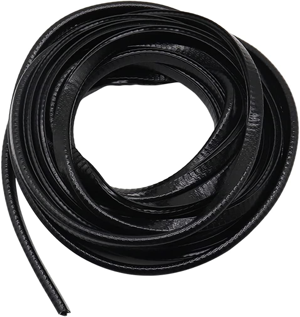 Car Door Edge Guards Worthplanet 32.8Ft/10M U Shape Edge Trim Rubber Car Protection Door Edge, Anti-Collision Rubber Fits for Most Universal Vehicle W120026 (Black) image number 4