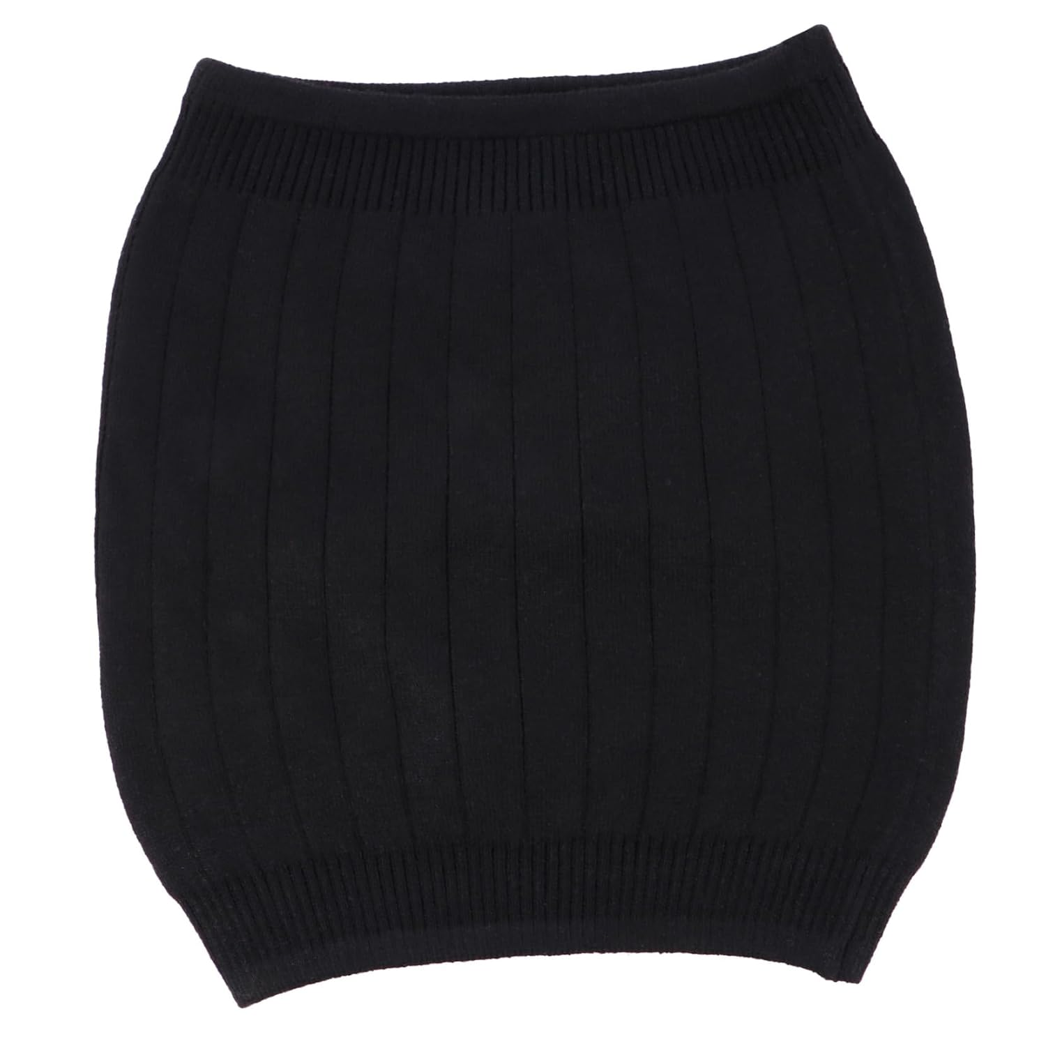 BESTYASH Warm Wool Kidney Belt for Stomach Support Thick Winter Waistband (Black M) Comfortable Abdominal Wrap for Pain Relief and Lower Back Support image number 2