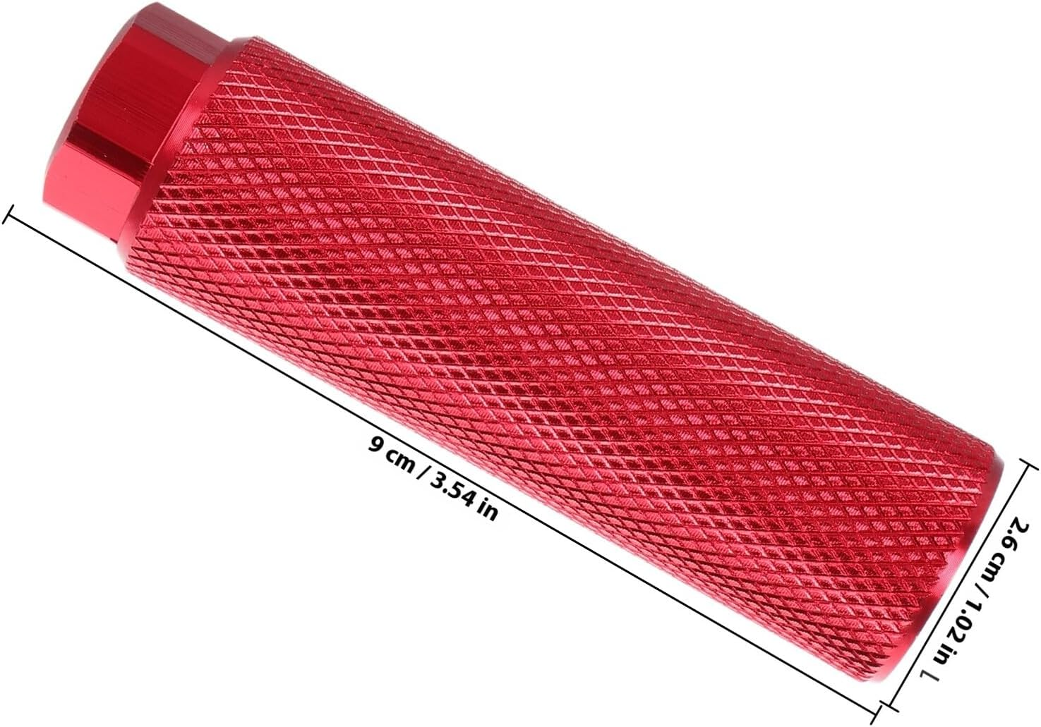 FOMIYES 2PCS Red Aluminum Alloy Bike Foot Pegs Universal Cycling Rear Wheel Pegs for Mountain and Compact Bicycles image number 3