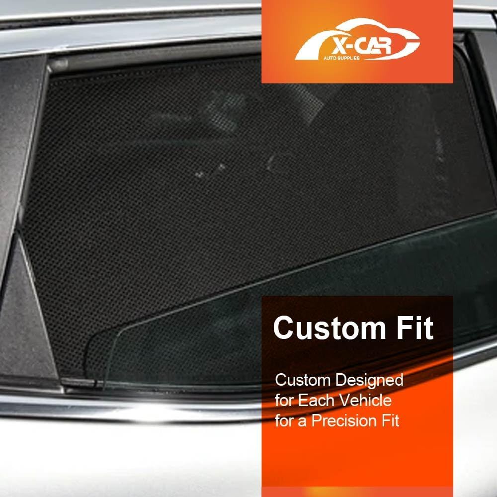 X-CAR Port Rear Window Sun Shade for Volvo XC60 2017-2024 Magnetic Car Sun Blind Mesh