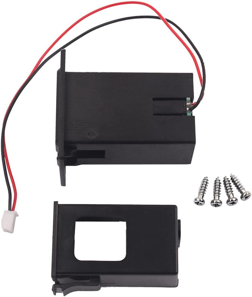 Simhoa Guitar Bass Ukulele Flat Mount 9V Battery Compartment Box Guitar Parts