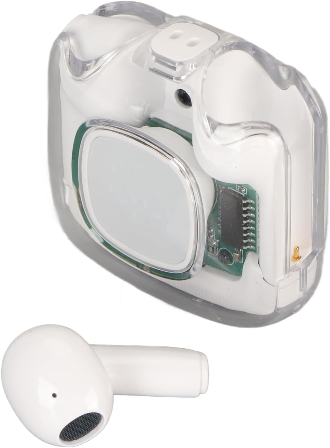 Translator Device, Intelligent Voice Translator Earbuds, 144 Language Translator, Wireless Bluetooth Instant Voice Translation Device, Translator Headphones for Learning on (White)