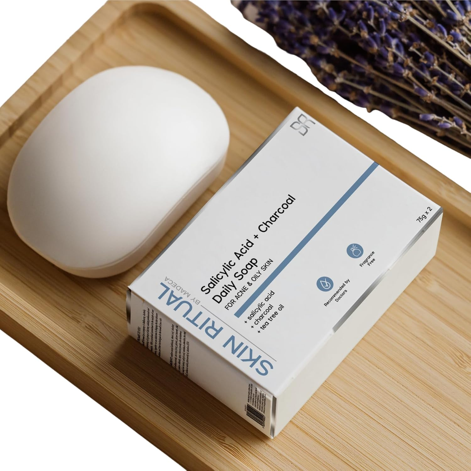 Skin Ritual Salicylic Acid + Charcoal Soap, 2 X 75G