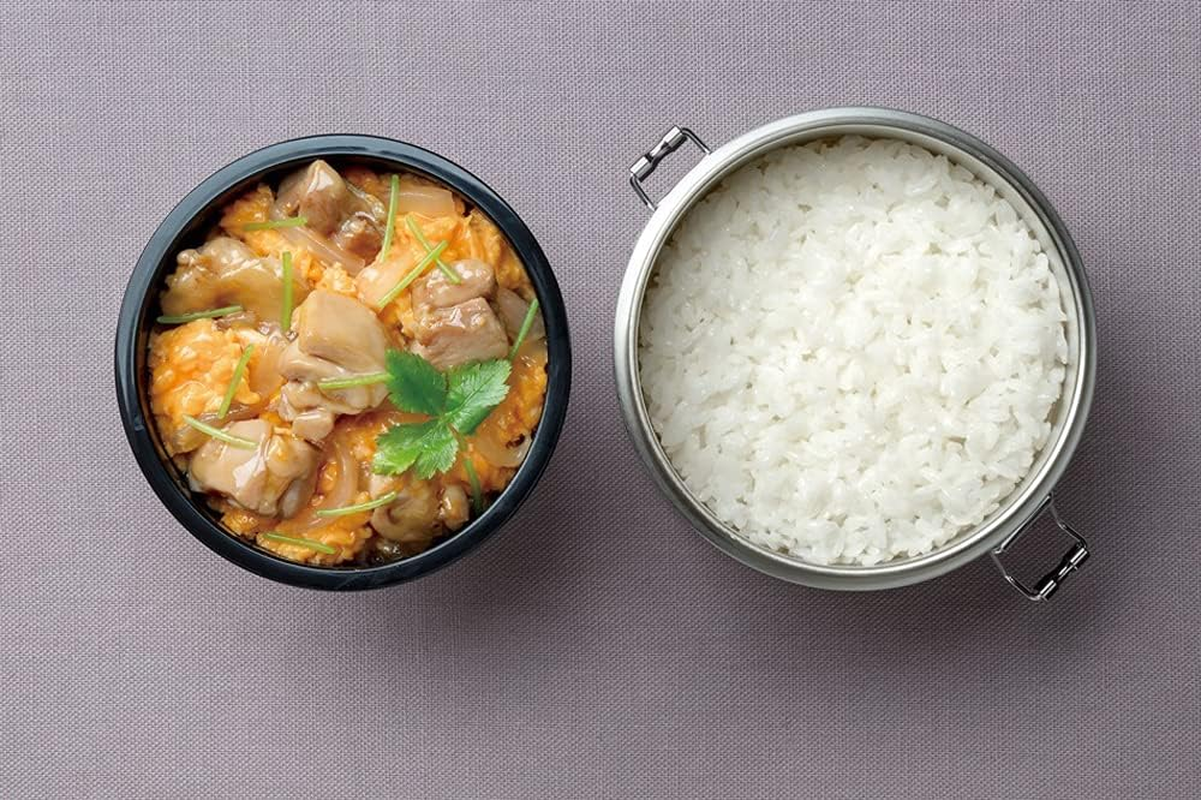 Skater STLB1AG-A Antibacterial Insulated Lunch Box, Bowl Type, 20.3 Fl Oz (600 Ml), Vacuum, Stainless Steel, Basic image number 6