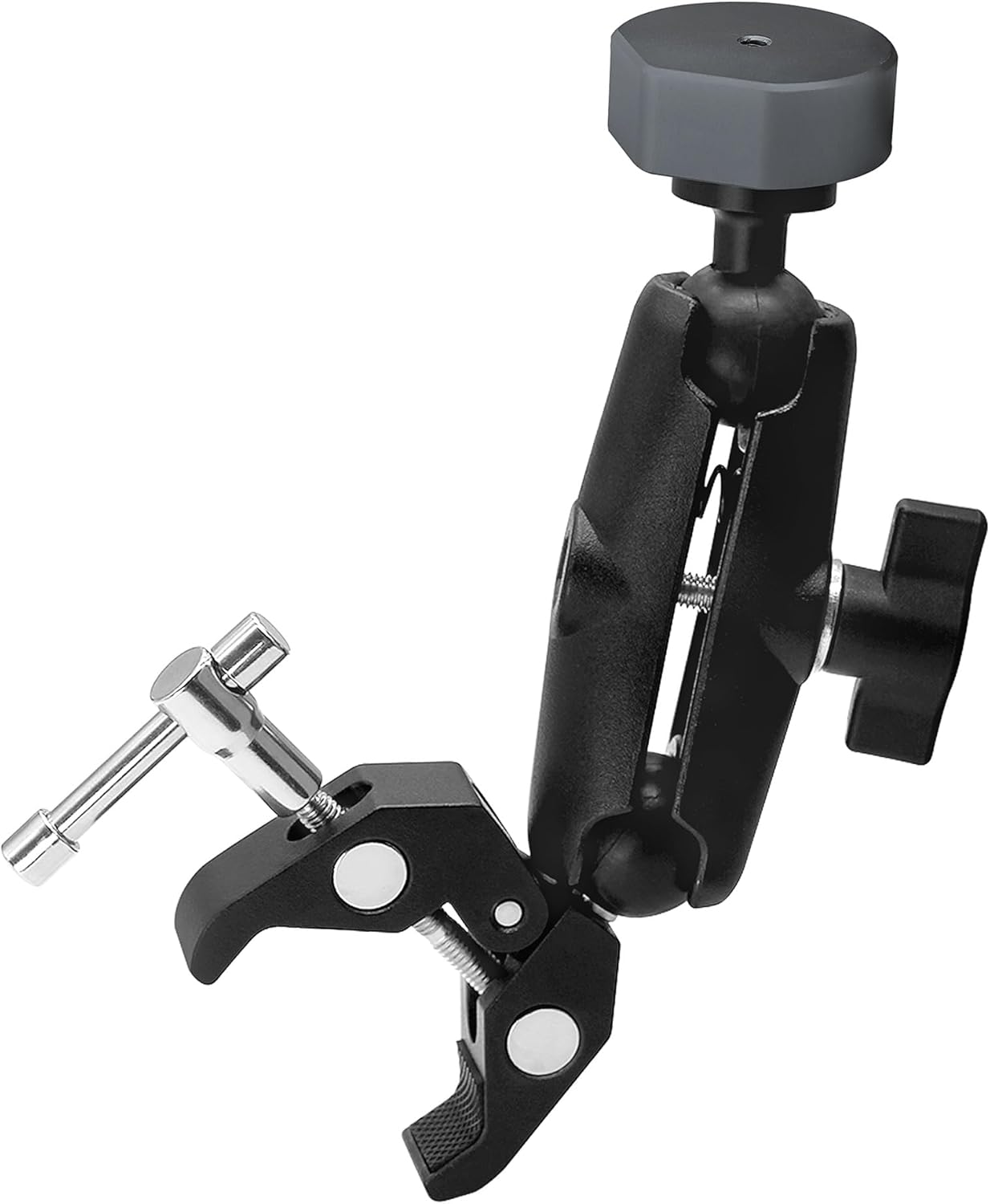 Starlink Mini Rv Ladder Clamp Mount, Starlink Mini Roof Rack Mount, Universally Adjustable Angle Clamp Add an Aluminum Alloy Adapter