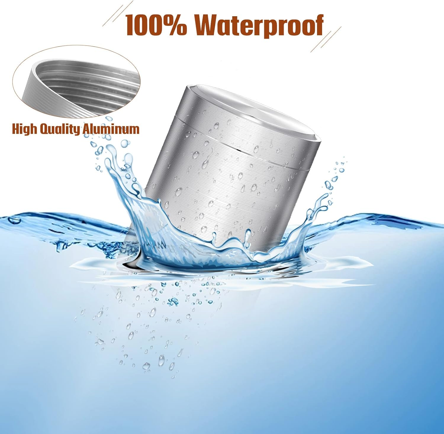 Roshtia 5 Pcs Portable Alloy Containers Multipurpose Waterproof Storage Containers Jar Airtight Containers Metal Tins for Tea Coffee Spices Traveling image number 4