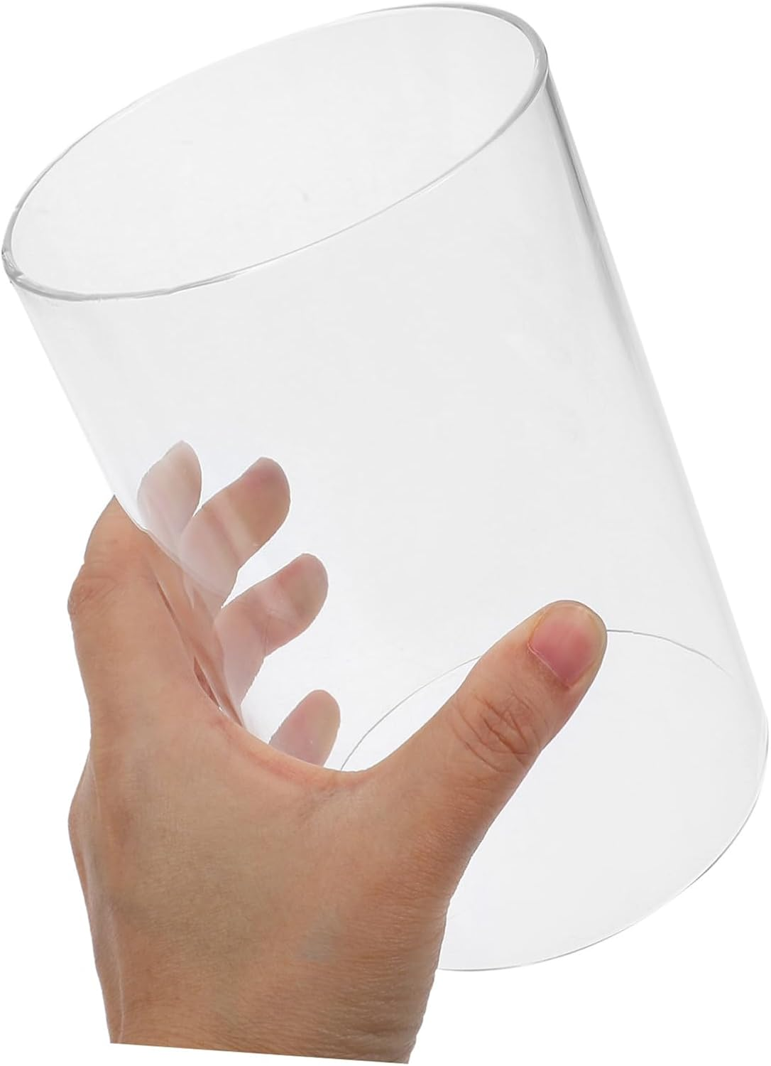 RORPOIR 2Pcs Glass Candle Open Ended Candle Shades for Pillar and Windproof Holders for Home Decor image number 4