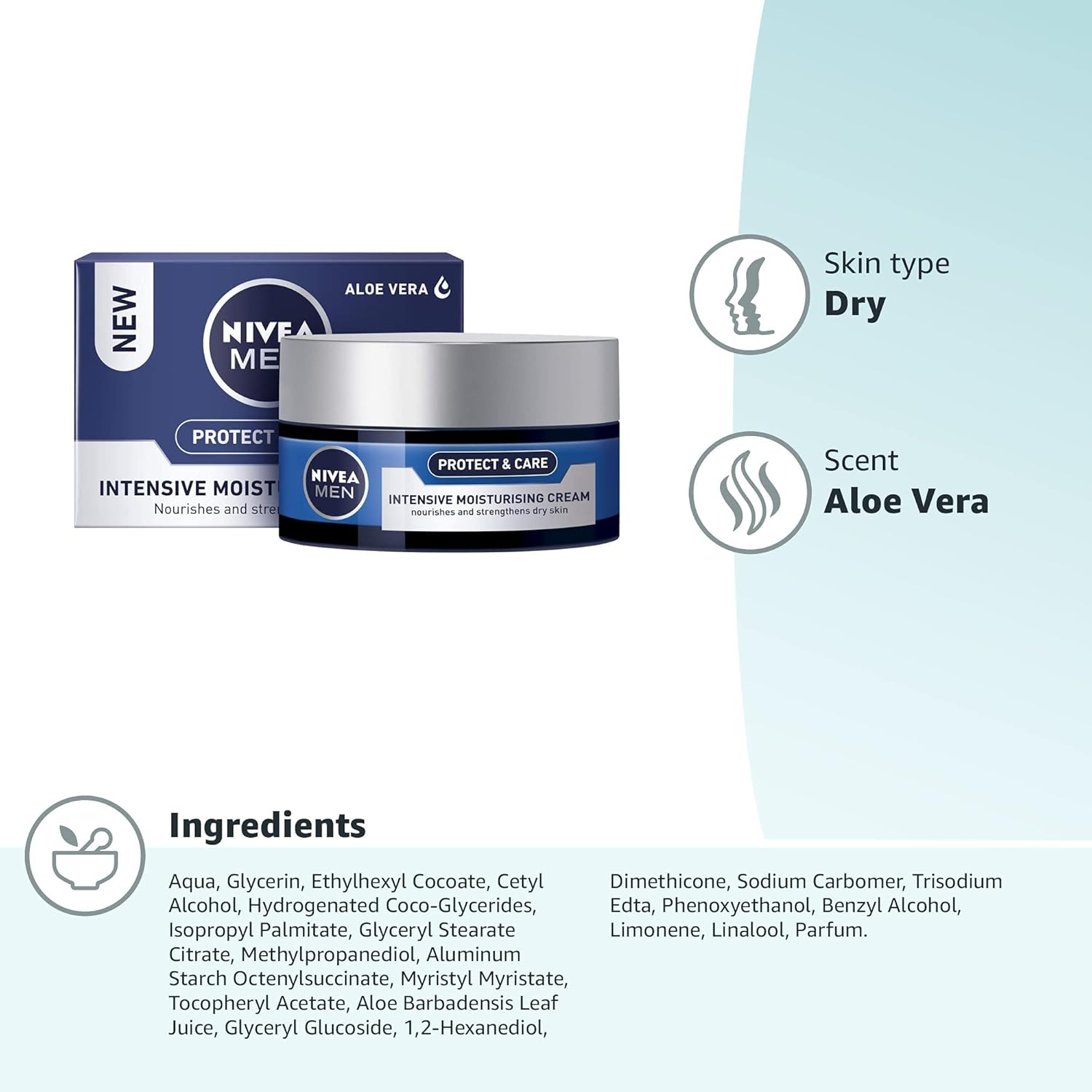 Men by Nivea Intensive Moisturising Cream 50Ml image number 2
