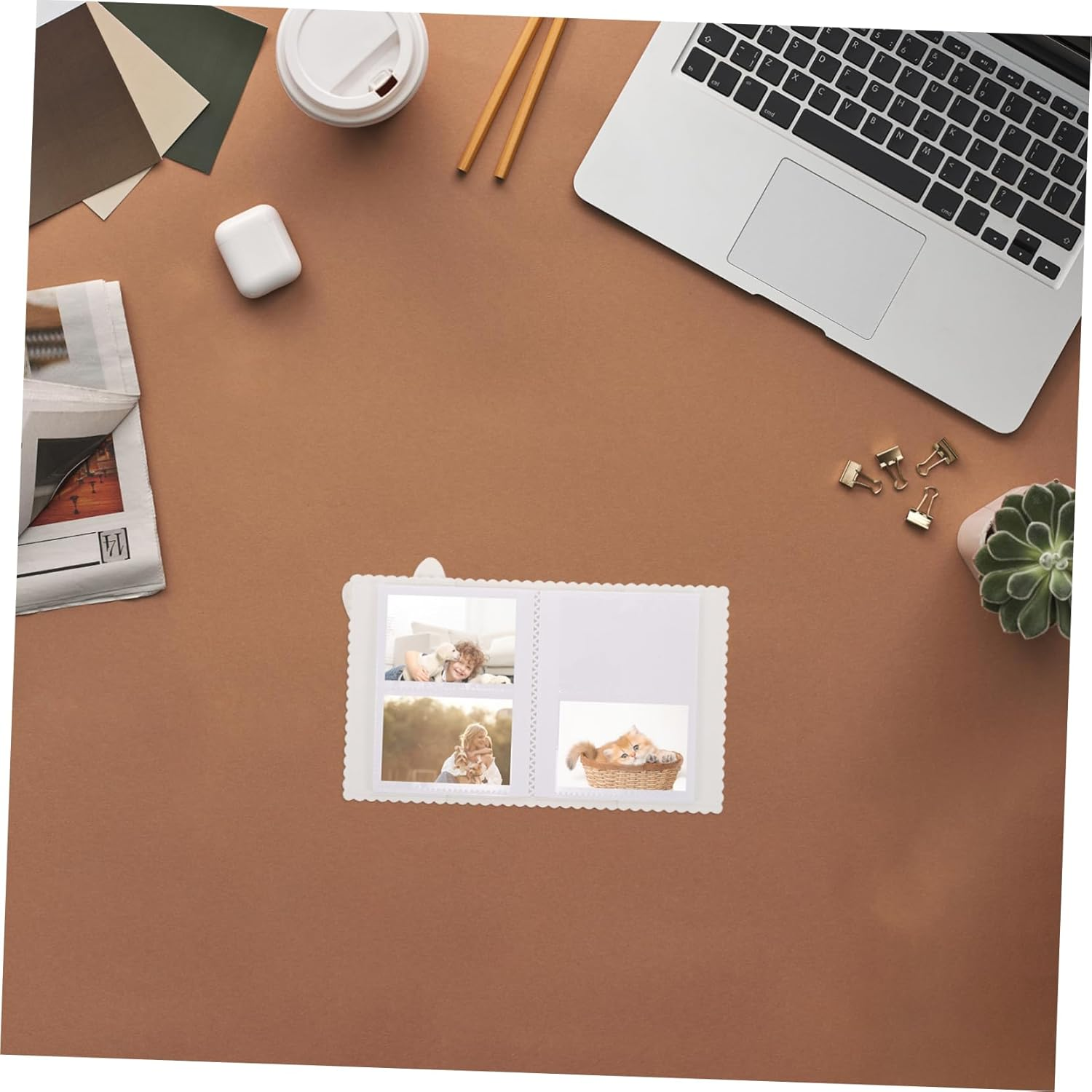 Bunny Photo Album Anniversary Scrapbook Mini Photo Book for Travel Boys and Girls image number 1