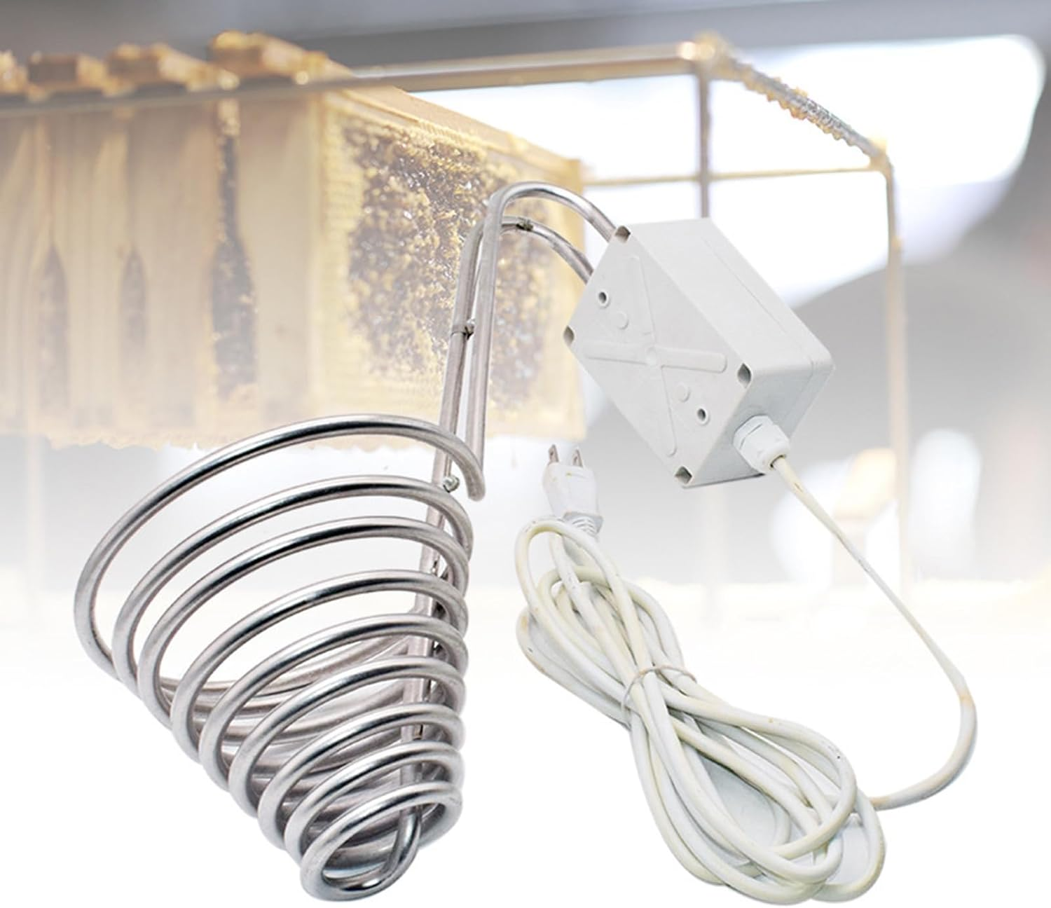 Heating Circle Honey Melter, Stainless Steel Honey Filter Heater Honey Extractor with Temperature-Adjustable Beekeeping Equipment for Beekeeper image number 5