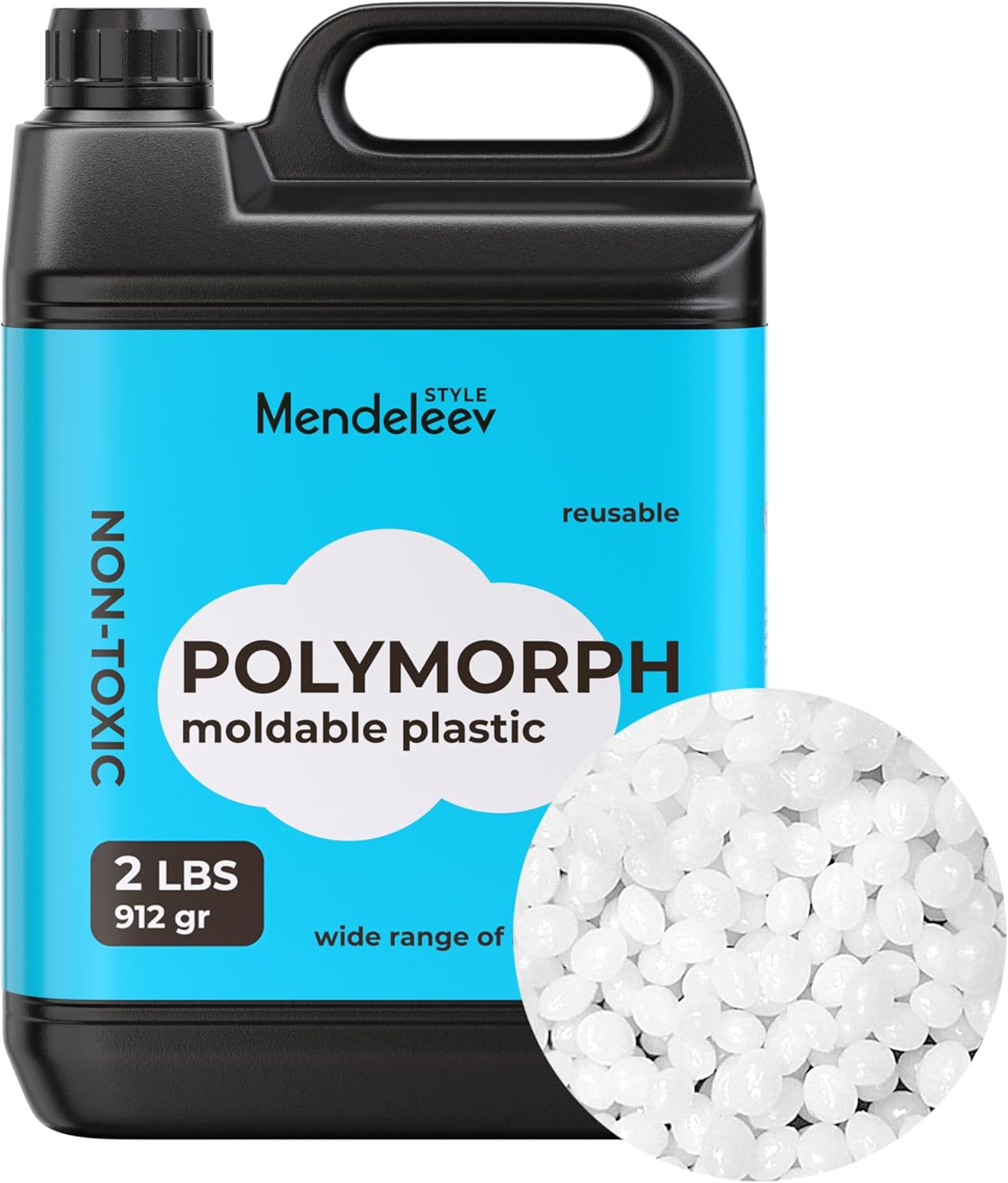 912 G Polymorph Moldable Plastic Beads Melting Pellets (2 LBS)