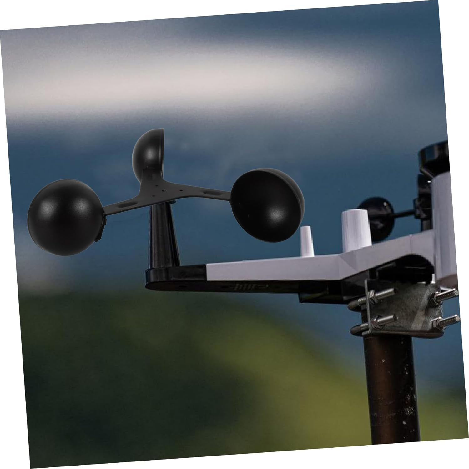 GALPADA Professional Anemometer Wind Speed Sensor Replacement Aluminum Alloy Wind Gauge Tool for Agricultural and Direction Measurement Wear-Resistant Measurement Cup