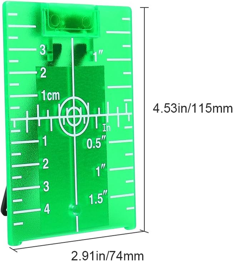 Huepar Tp01G-Magnetic Floor Laser Target Plate Card with Stand for Green Beam Applications Enhancing the Visibility of Green Laser Lines or Points 1.3 Times image number 4