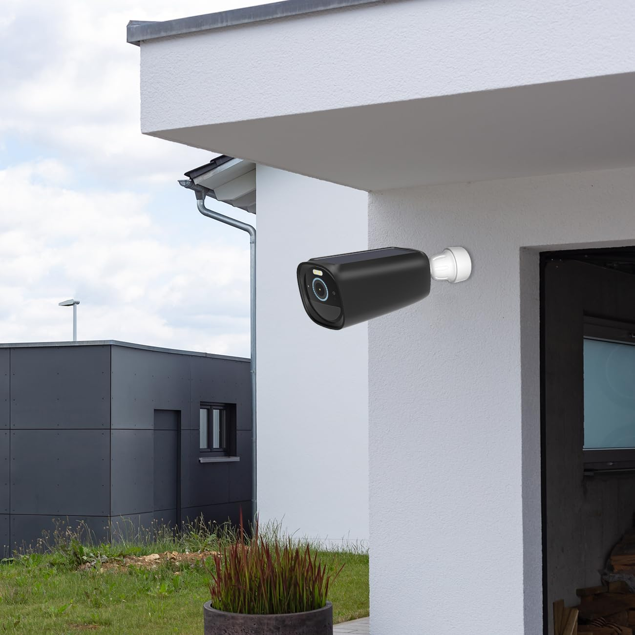 HOLACA Silicone Skin for Eufycam 3(S330) Wireless Home Security Camera System(2Pack) (Black)