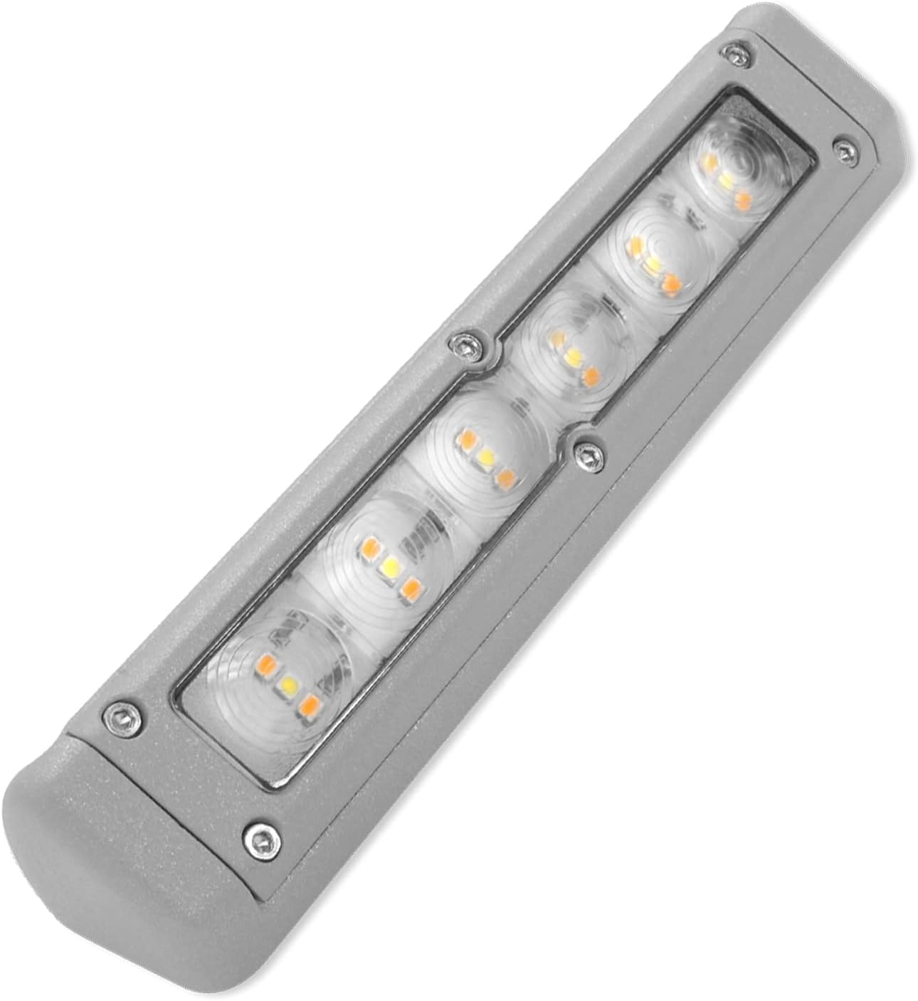 Dream Lighting Gray Shell 200MM 12V LED Awning Annex Lights Waterproof Interior Exterior Rigid Wall Bars Light Camping Lamp for Heavy Duty off Road RV Caravan Motorhome Yacht Boat Cool White/Amber