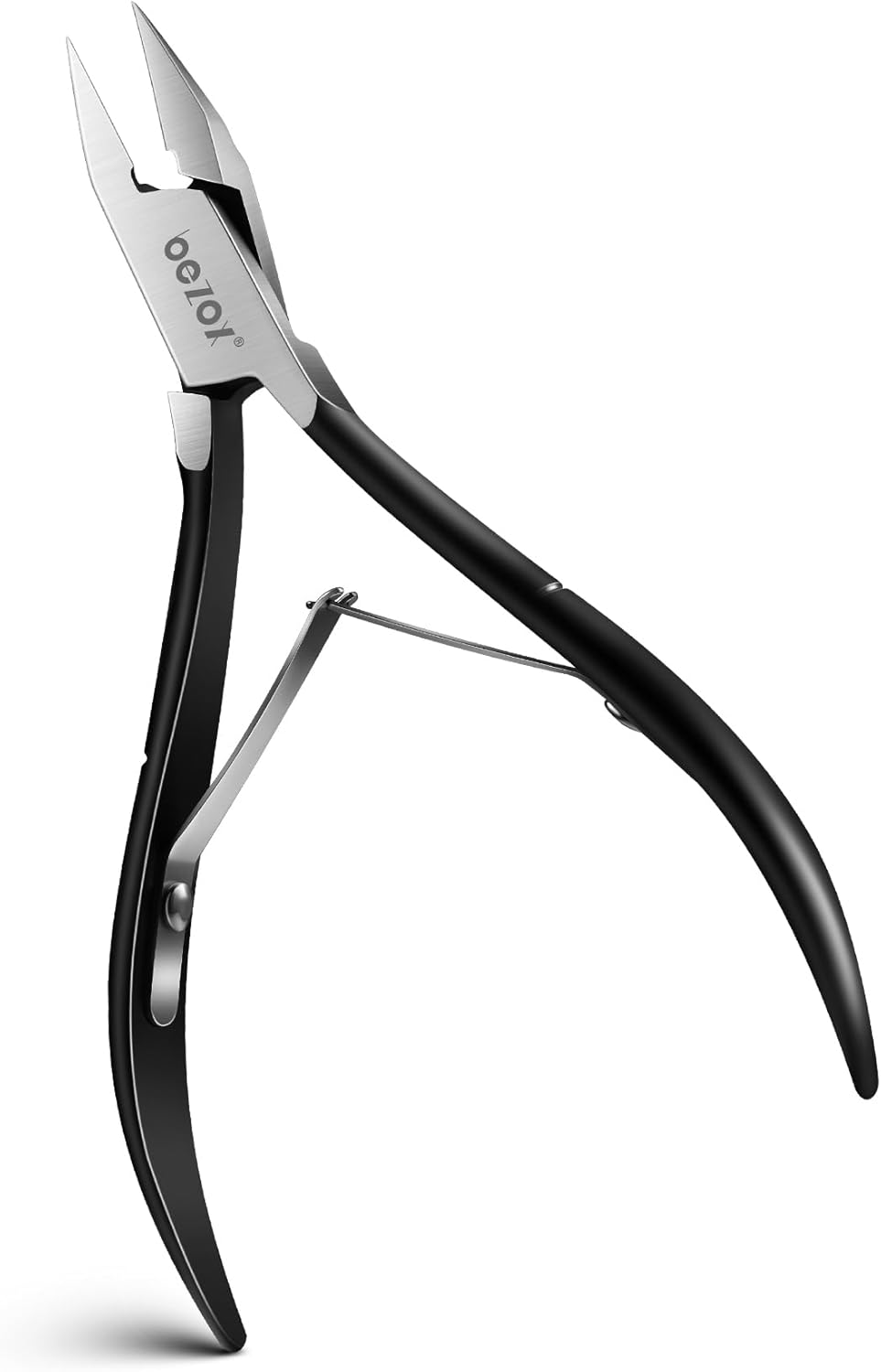 BEZOX BEZOX Straight Blade Toenail Clippers for Seniors Thick Toenails - Wide Open Pointed Jaw Toe Nail Clippers for Ingrown Nails, Precision Grooming Toenail Scissors for Healthy Nails - Black