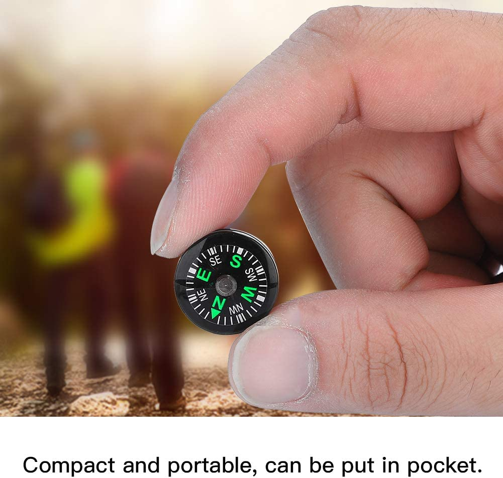 Pocket, 20Mm 12Pcs Mini Pocket, Hiking Survival Oil Filled, Portable Small Button Survival Button for Hiking Camping Outdoor Activities Accessory image number 2