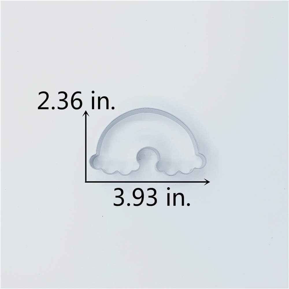 LILIAO Rainbow Cookie Cutter for Kids - 4 X 2.4 Inches - Stainless Steel image number 3