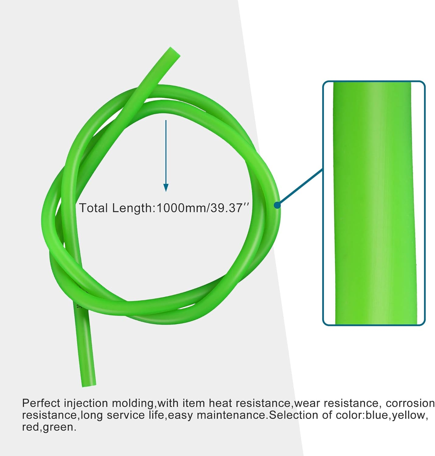 GOOFIT Gas Filter with 4Mm Inner Diameter Fuel Hose for Universal Motorcycle Dirt Bike (Green) image number 2
