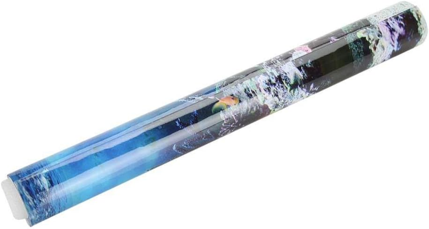 Aquarium Background Poster Fish Tank Backdrop PVC Adhesive Underwater Coral Reef Decor Paper Cling Decals Sticker(122 * 50Cm) image number 1