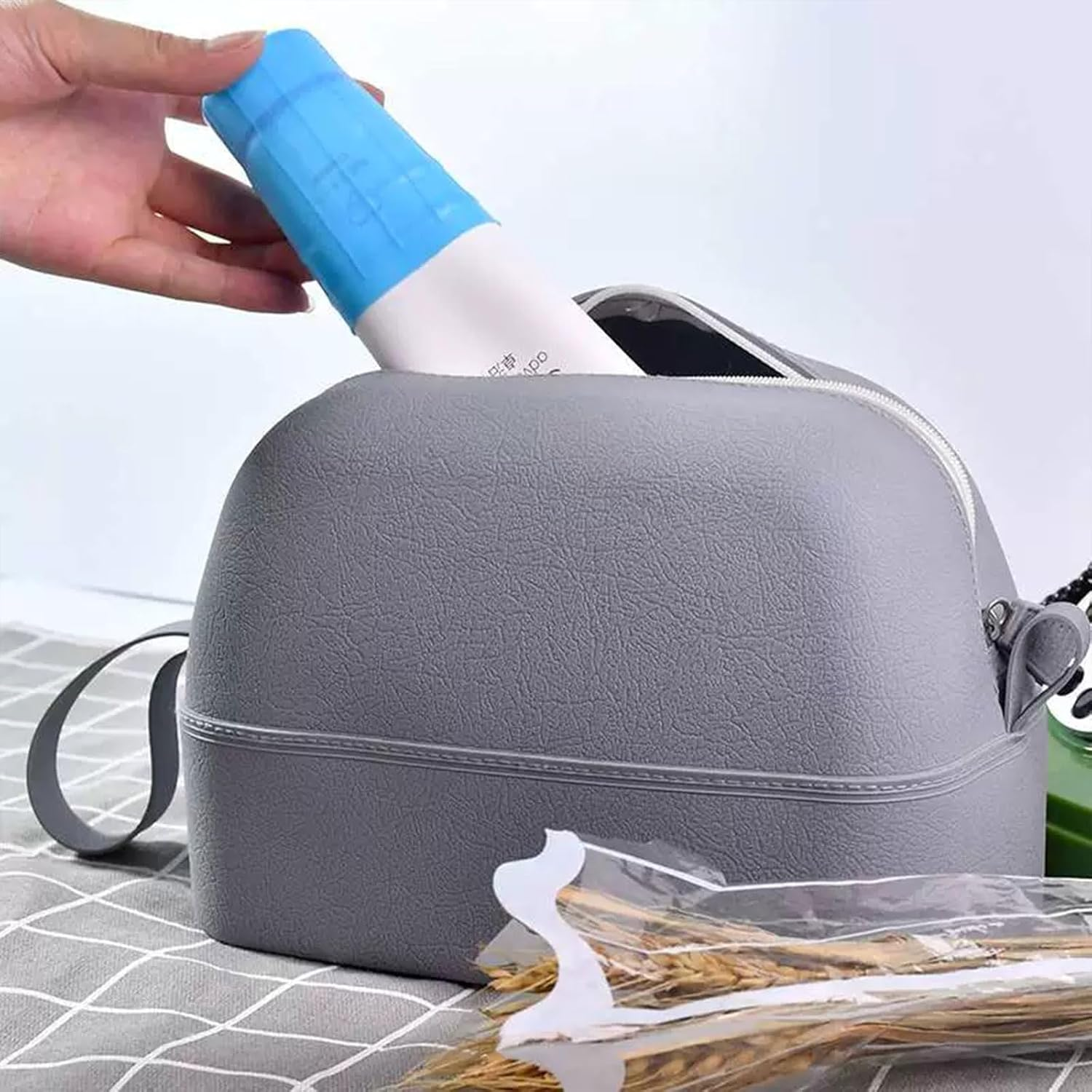 BGENHPON 8Pcs Reusable Silicone Leak Proof Sleeves, Elastic Bottle Covers for Travel Sized Toiletries, Travel Bag and Carry-On Luggage, Blue Black White Pink image number 5