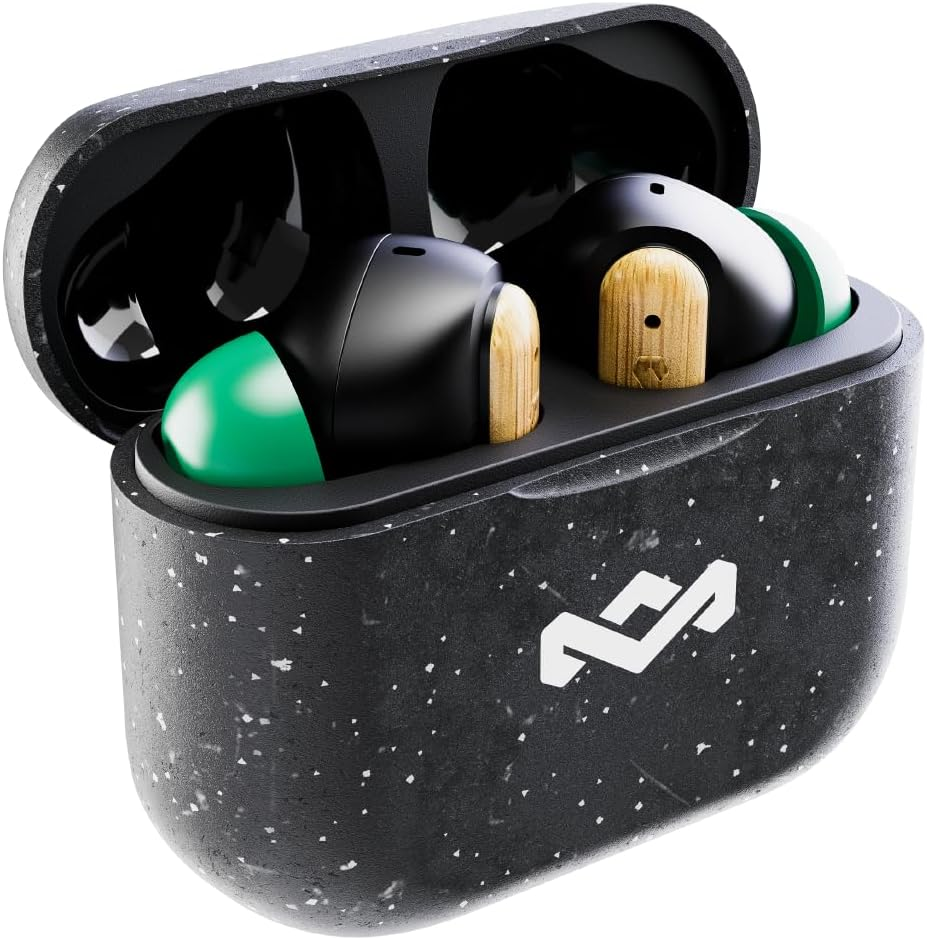 House of Marley Little Bird True Wireless Earbuds, Touch Controls, Built-In Mic, 24 Hours Playtime with Case, USB-C Quick Charge, Sustainable Materials, Movie and Gaming Mode image number 6