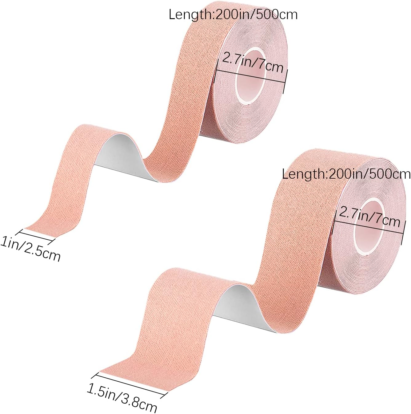 2 Rolls Face Tape Facial Myofascial Lift Tape anti Wrinkle Patches Face Toning Belts Freeze Stickers Neck Lift Tape for Firming and Tightening Skin（2.5Cm*5M&3.8Cm*5M） image number 1