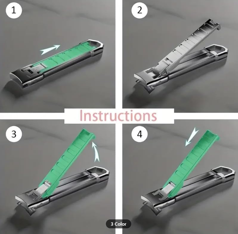 German Precision Nail Clipper with File - Stainless Steel, Ultra Thin, Superior Durability, Patented Design & Lock Mechanism image number 2