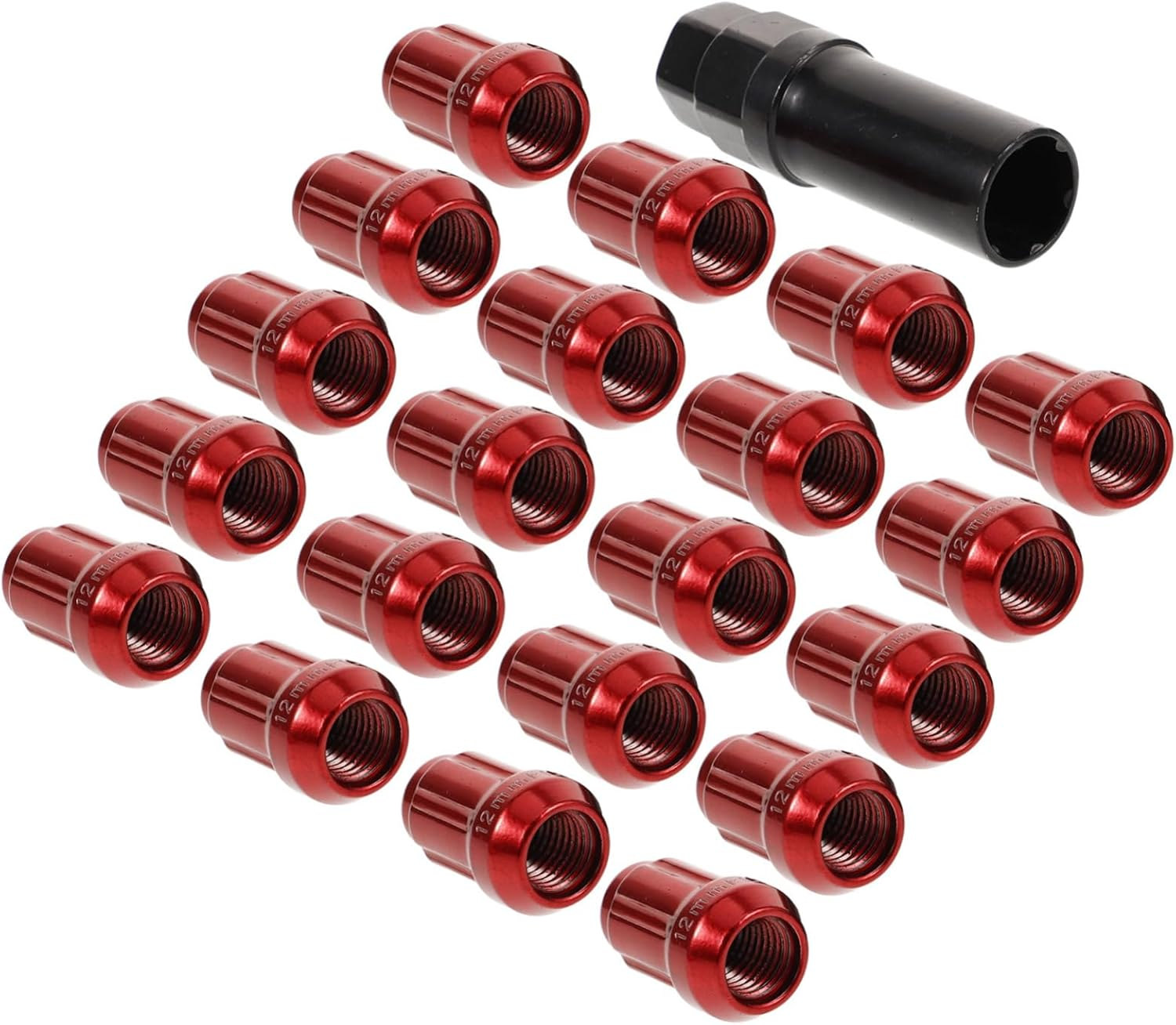 VINTORKY 20Pcs Spiral Mother Wheel Nut Covers Car Wheel Nut Caps Tyre Lug Accessories Easy Install image number 2